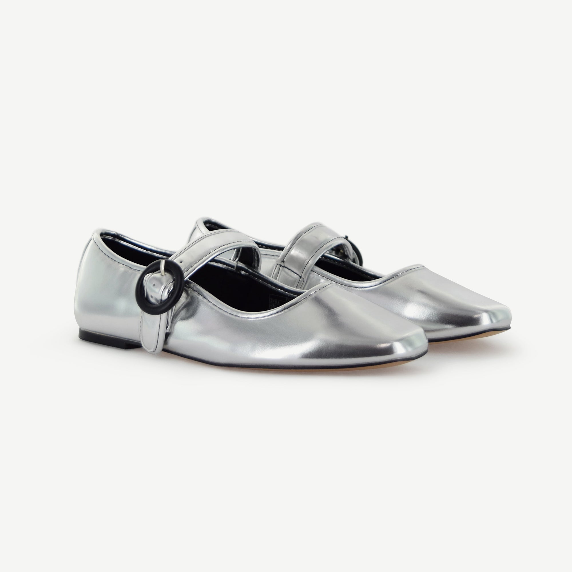 MARIANA: FLAT MARY JANE - SILVER