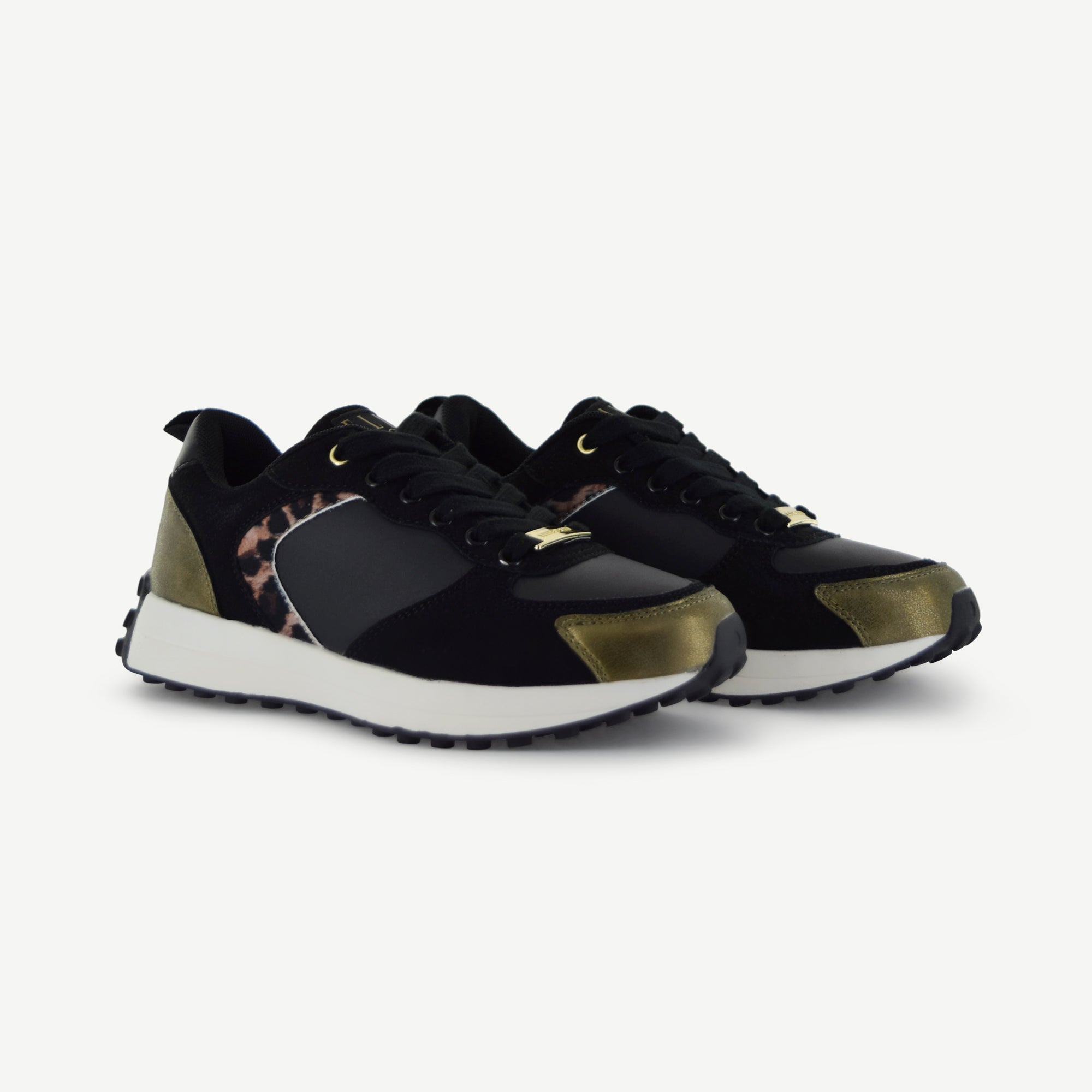 BASTILLE: RETRO RUNNER - BLACK/ANIMAL PRINT