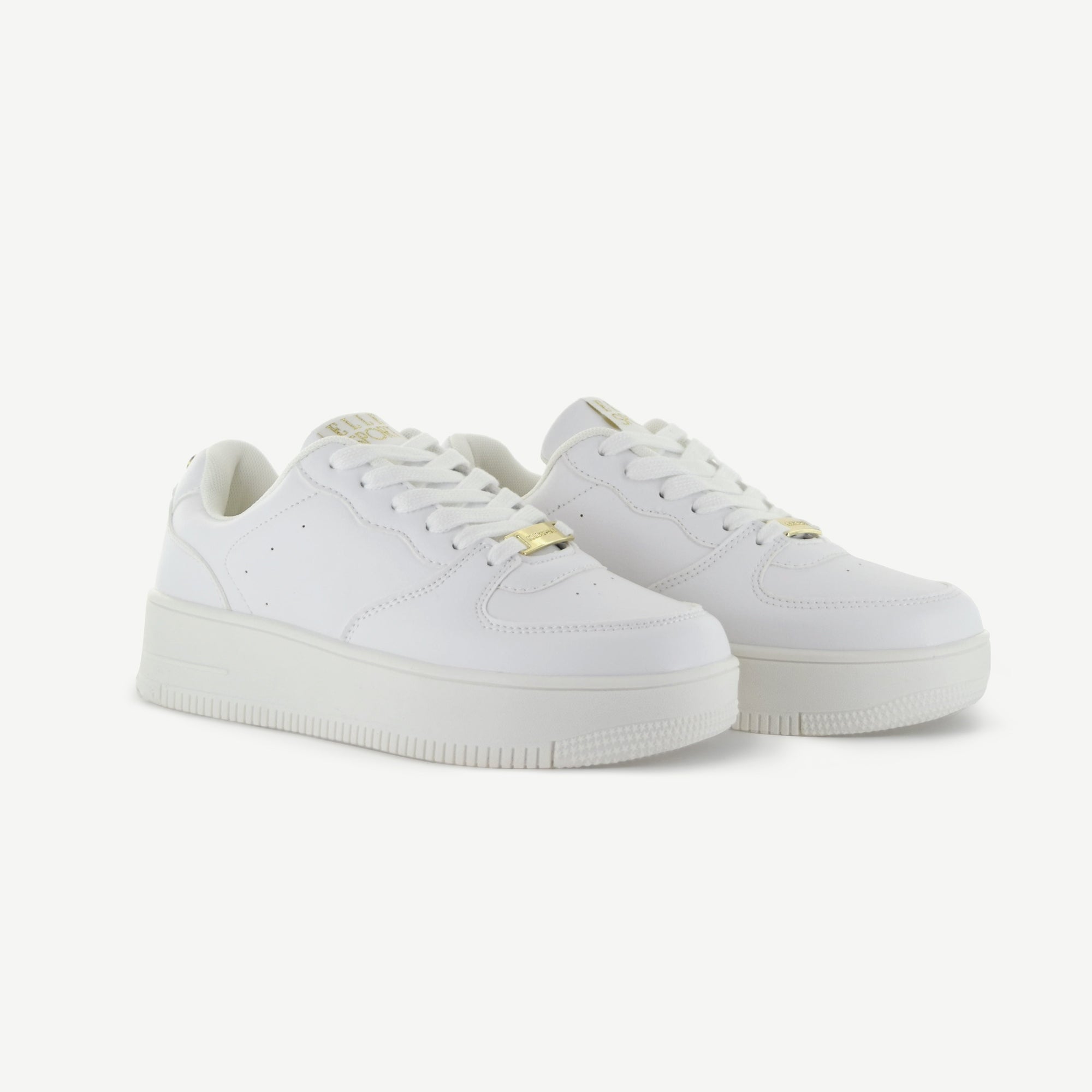 THE METRO: PLATFORM COURT SHOE - WHITE