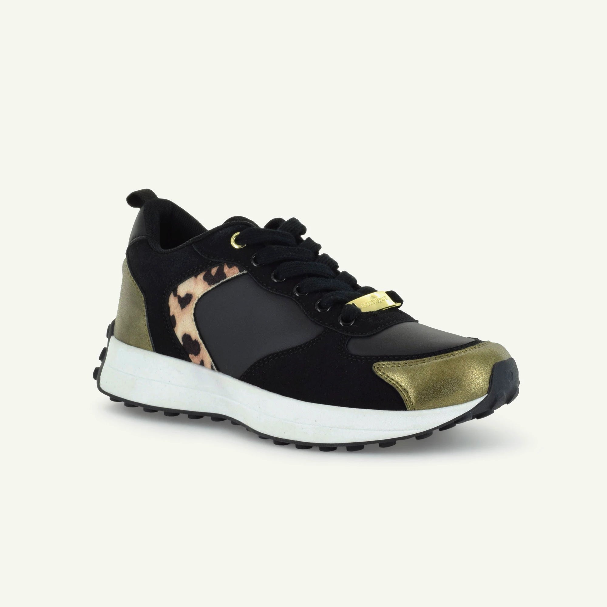 BASTILLE: RETRO RUNNER - BLACK/ANIMAL PRINT