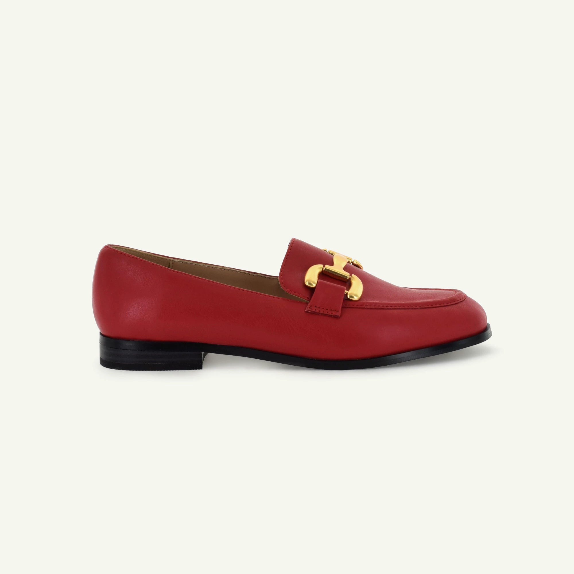 GEORGINA: CLASSIC LOAFER - CARDINAL