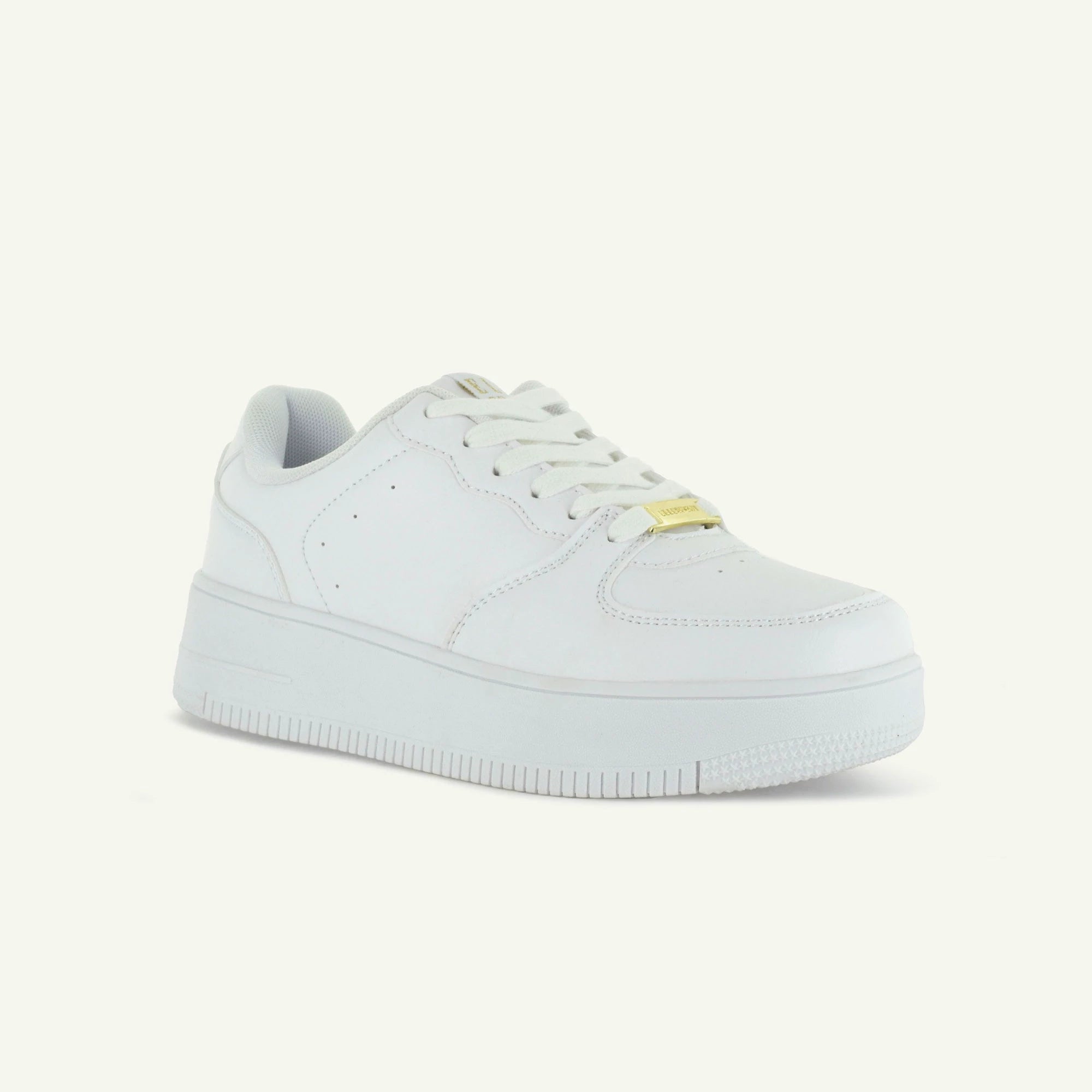 THE METRO: PLATFORM COURT SHOE - WHITE